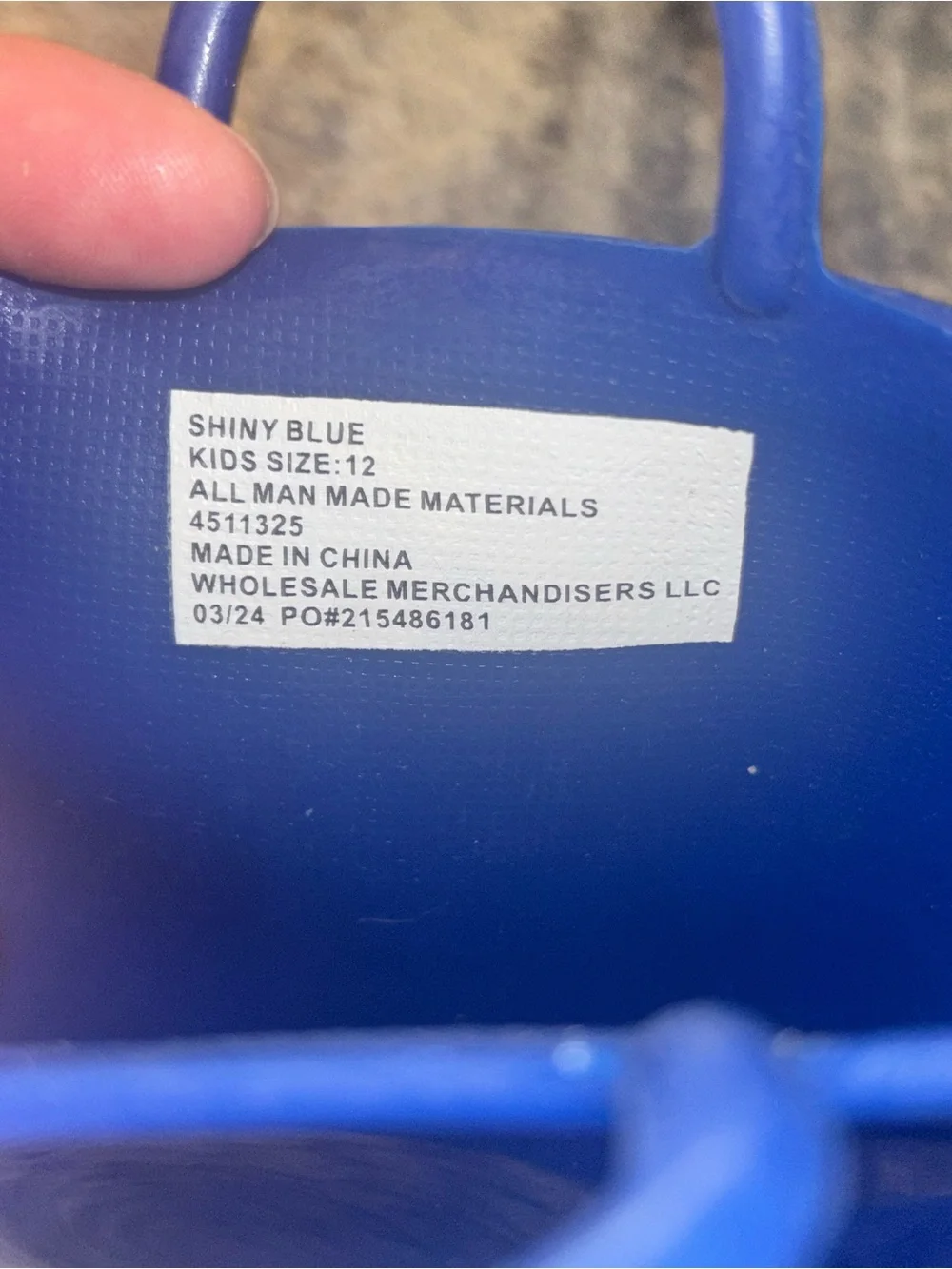 Kids Blue Waterproof Rain Boots